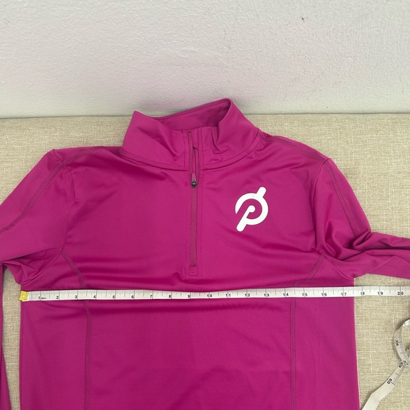 Peloton Women's Magenta Quarter-Zip Sweatshirt - Picture 8 of 12